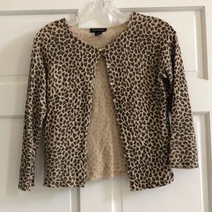 Cheetah print cardigan